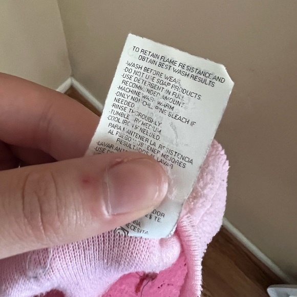 ◻️CARTER’S: Girl size 18 months, pink footsie pajamas w/ dinosaur, preowned◻️ - Picture 4 of 12